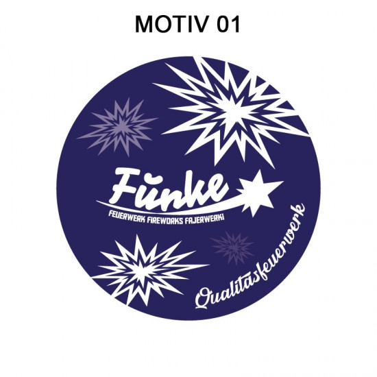 Sticker / Aufkleber 9,5 cm Funke - Motiv 1